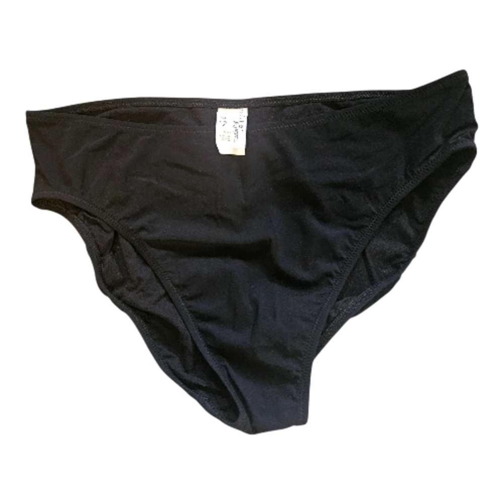 NWOT Profile By Gottex Black Bikini Bottom Size 12 Swim Poolside Beach Vacation